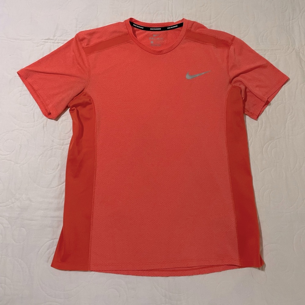 🔖Nike Dri Fit Shirt Niking Running Orange Size Medium